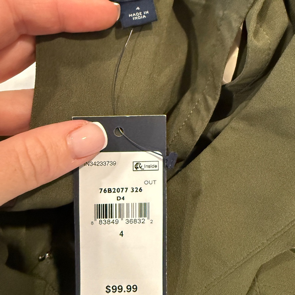 Tommy Hilfiger Olive Green Romper – Size 4 (NWT) - Picture 3 of 3